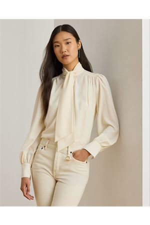 Klaryce-Long Sleeve-Blouse-Drapey Poly Ggt 122 LAUREN RALPH LAUREN | Shirt | 200P14083001